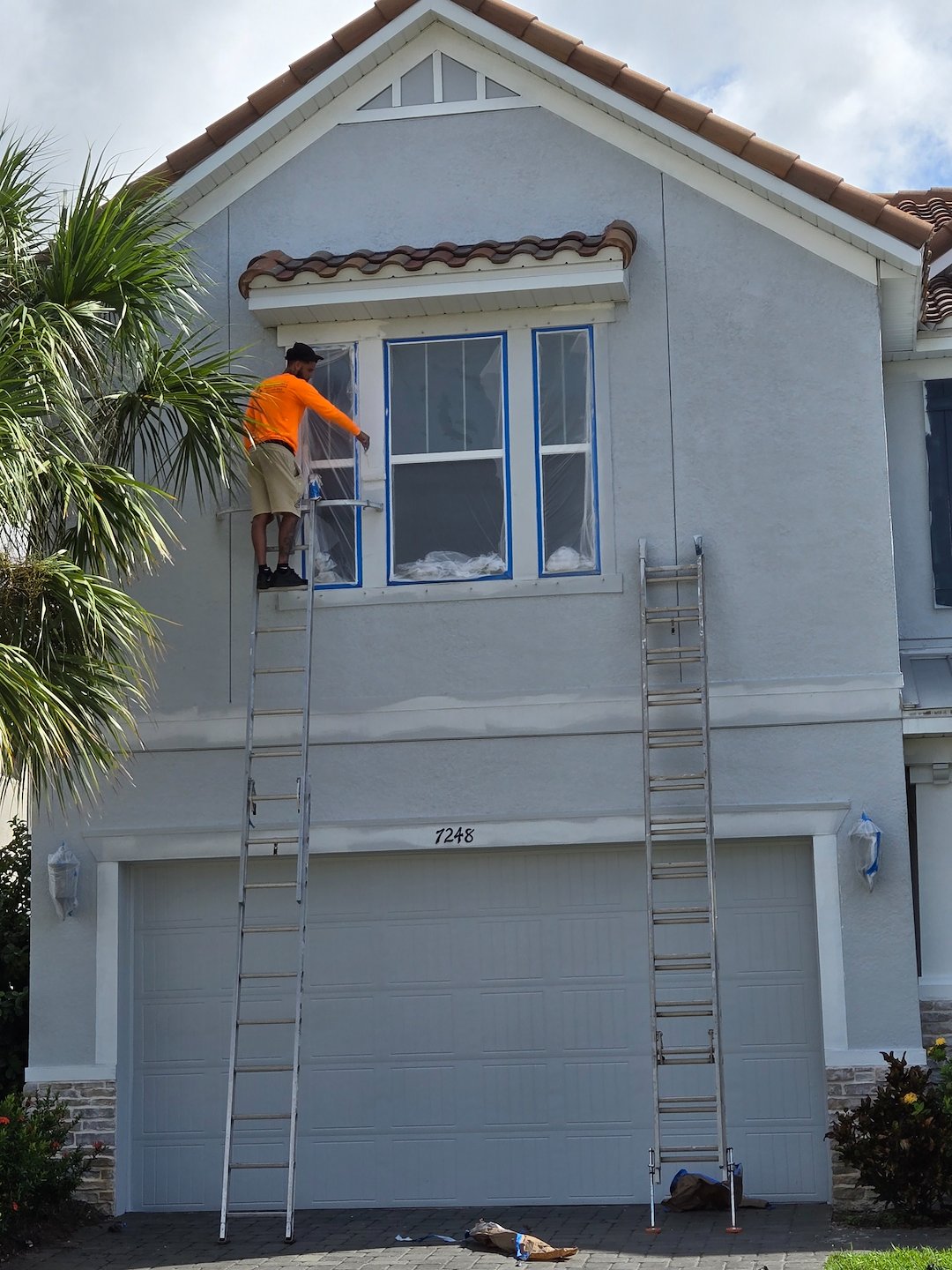 Complete exterior house painting in Heron Landing Community of Sarasota FL Thumbnail