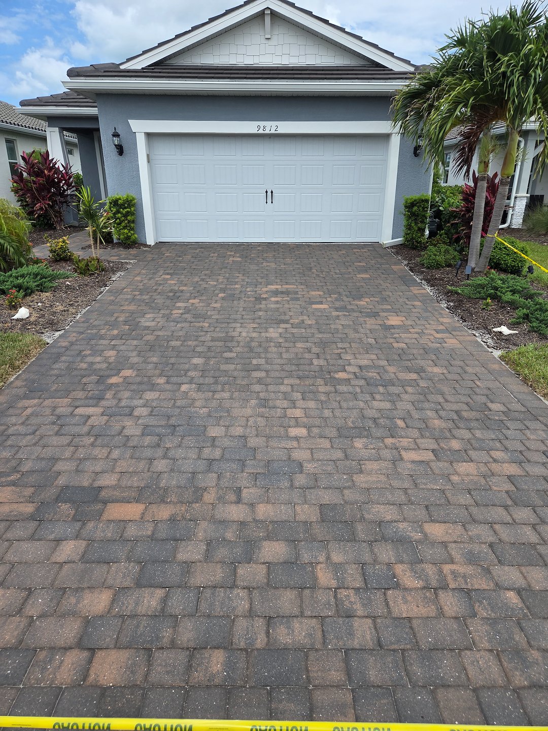 Exterior soft wash and paver sealing maintenance keeps the curb appeal fresh in the Beachwalk Community of Englewood  Thumbnail