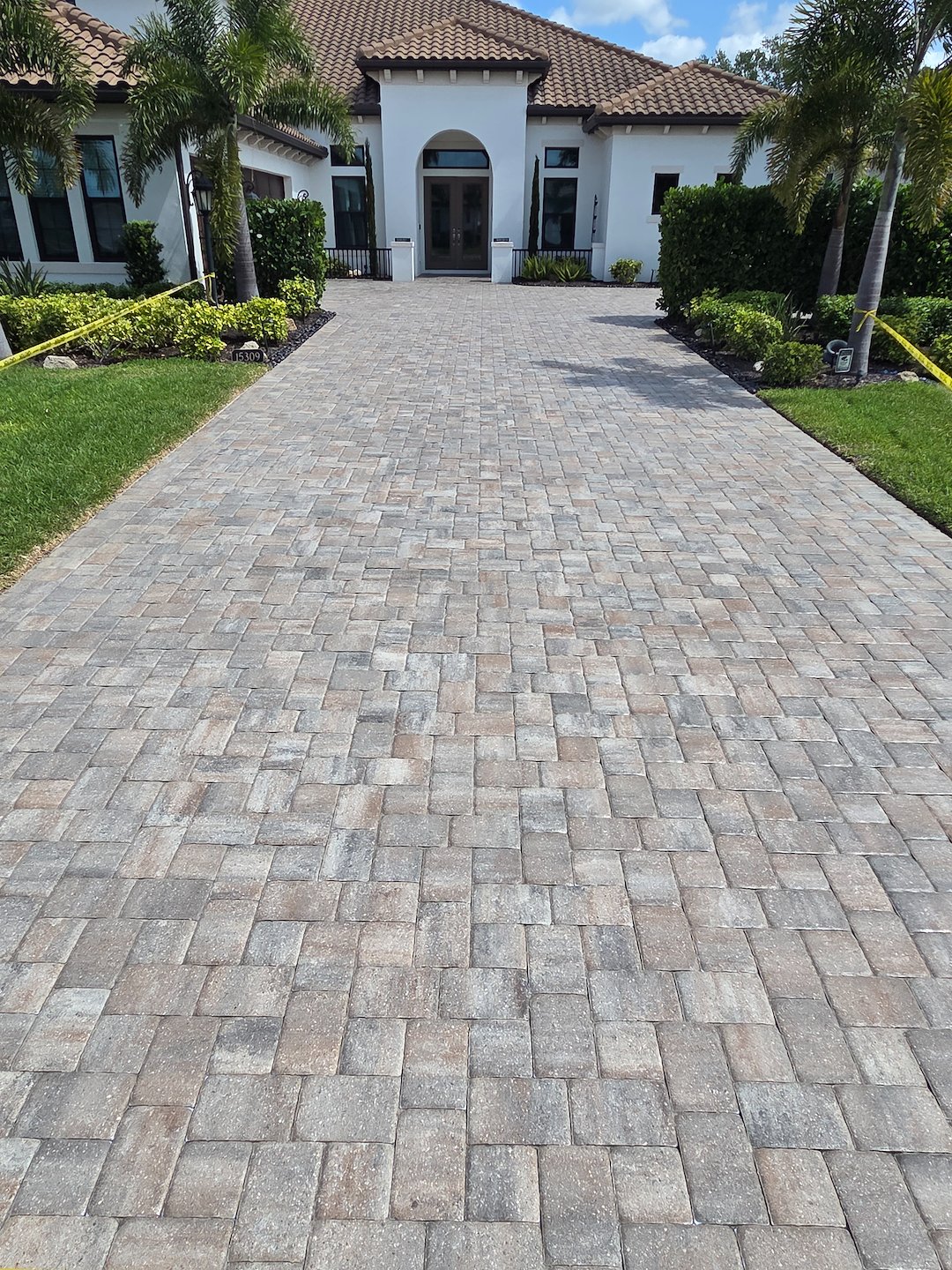 Large Paver driveway that we cleaned and put fresh sand in the joint, then sealed in Esplanade of Lakewood Ranch  Thumbnail