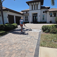Pavers-cleaned-and-sealed-on-the-driveway-lanai-and-pool-deck-in-the-Waterside-Community-at-Lakewood-Ranch 2